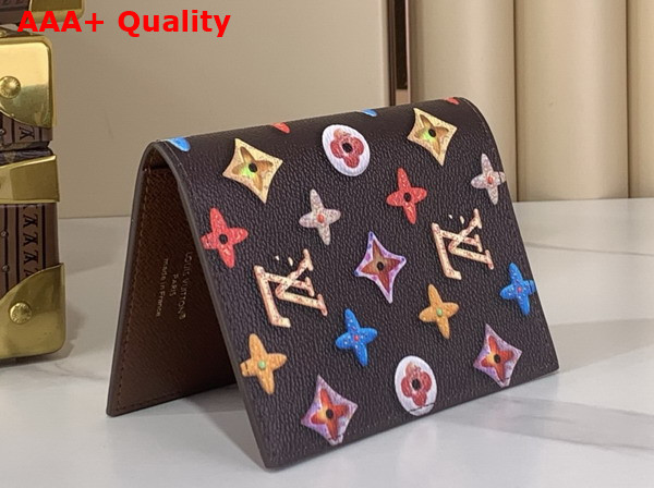 Louis Vuitton Passport Cover in Chocolate Monogram Donuts Coated Canvas M28281 Replica