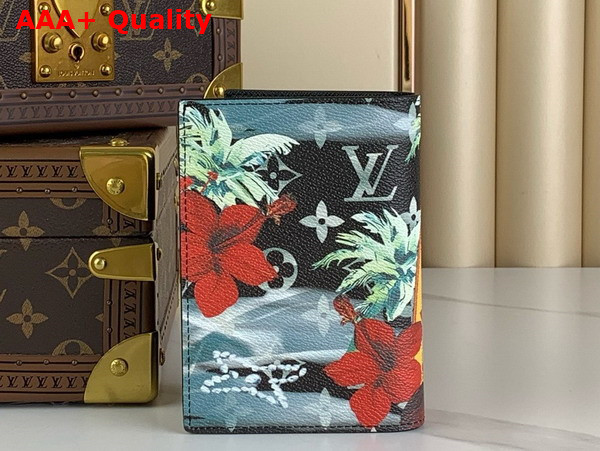 Louis Vuitton Passport Cover in Navy Blue Monogram Surfin Coated Canvas M83479 Replica