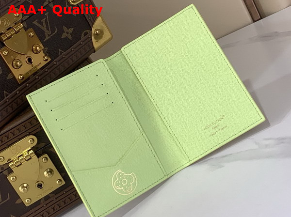 Louis Vuitton Passport Cover in Pistache Monogram Donuts Coated Canvas M28039 Replica