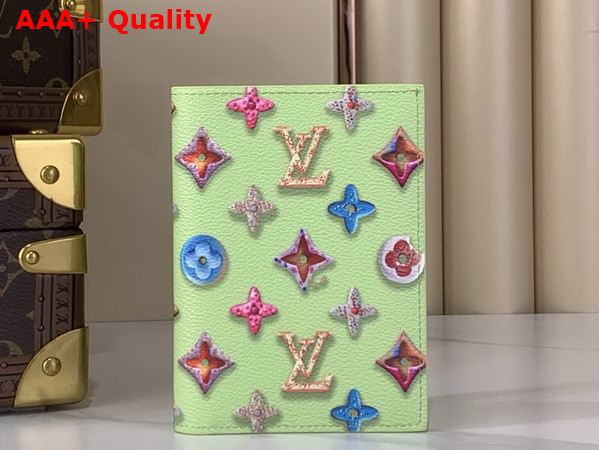 Louis Vuitton Passport Cover in Pistache Monogram Donuts Coated Canvas M28039 Replica