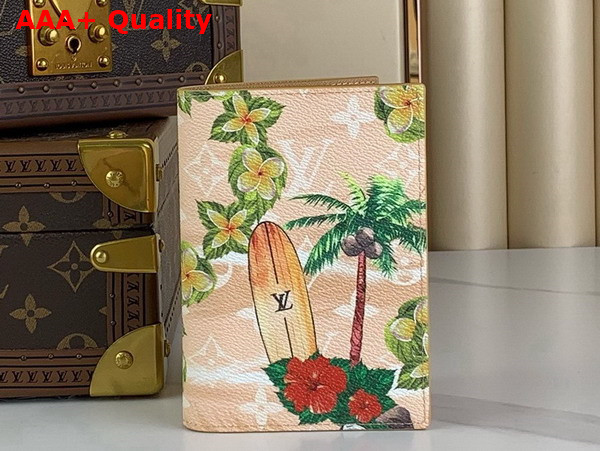 Louis Vuitton Passport Cover in Sand Monogram Surfin Coated Canvas M83611 Replica