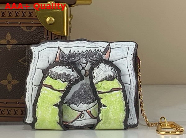 Louis Vuitton Pawket Purse in Multicolor Cowhide Leather and Coated Canvas M25732 Replica