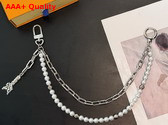 Louis Vuitton Pearls Chain Belt and Bag Charm Silver Color M02606 Replica