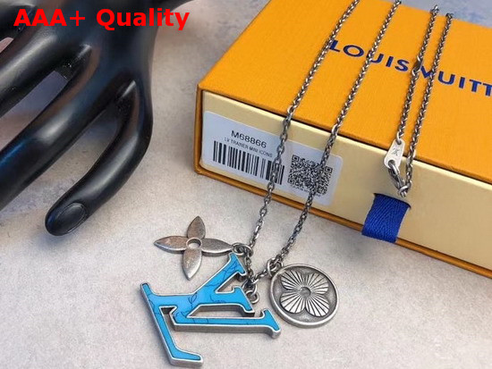 Louis Vuitton Pendant Chain LV Turquoise Necklace M68904 Replica