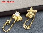Louis Vuitton Petit Louis Earrings Gold Color M00390 Replica