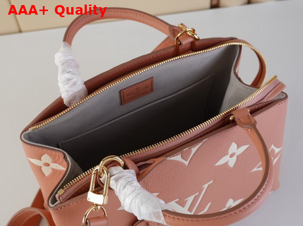 Louis Vuitton Petit Palais Bicolor Monogram Empreinte Leather Rose Trianon Creme M46353 Replica