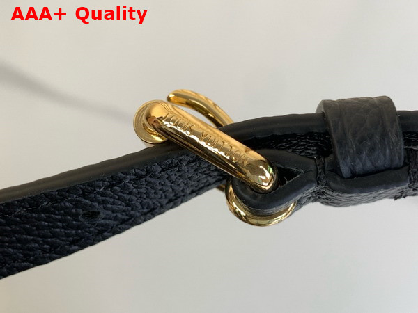 Louis Vuitton Petit Palais Black and Beige Bicolor Monogram Empreinte Leather M58913 Replica