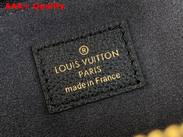 Louis Vuitton Petit Palais Black and Beige Bicolor Monogram Empreinte Leather M58913 Replica