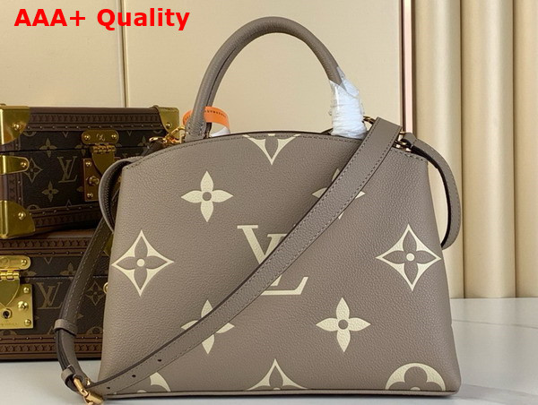 Louis Vuitton Petit Palais Dove and Cream Bicolor Monogram Empreinte Leather M58914 Replica
