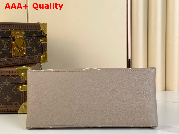 Louis Vuitton Petit Palais Dove and Cream Bicolor Monogram Empreinte Leather M58914 Replica