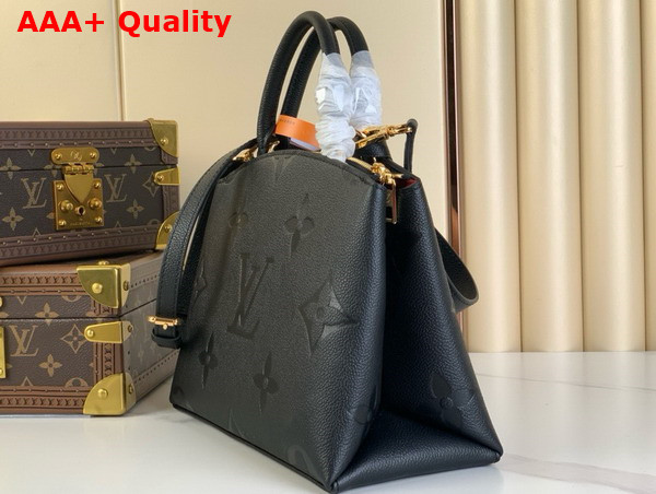 Louis Vuitton Petit Palais Handbag in Noir Monogram Empreinte Leather M58916 Replica