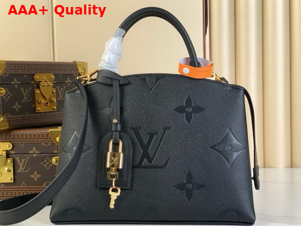 Louis Vuitton Petit Palais Handbag in Noir Monogram Empreinte Leather M58916 Replica