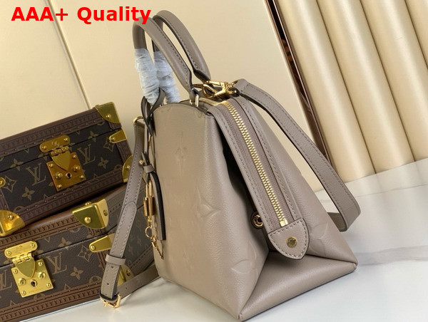 Louis Vuitton Petit Palais Handbag in Tourterelle Monogram Empreinte Leather Replica