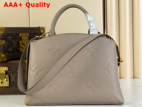 Louis Vuitton Petit Palais Handbag in Tourterelle Monogram Empreinte Leather Replica