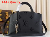 Louis Vuitton Petit Palais Monogram Empreinte Leather in Black M58916 Replica