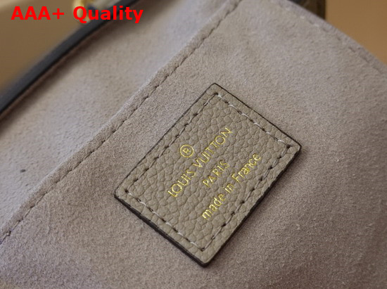 Louis Vuitton Petit Sac Plat Bicolor Monogram Empreinte Leather Galet Gray Beige Replica