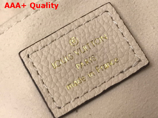Louis Vuitton Petit Sac Plat Cream Saffron Monogram Empreinte Embossed Supple Grained Cowhide Leather M80449 Replica