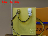 Louis Vuitton Petit Sac Plat Jaune Cedart Epi Leather M80169 Replica