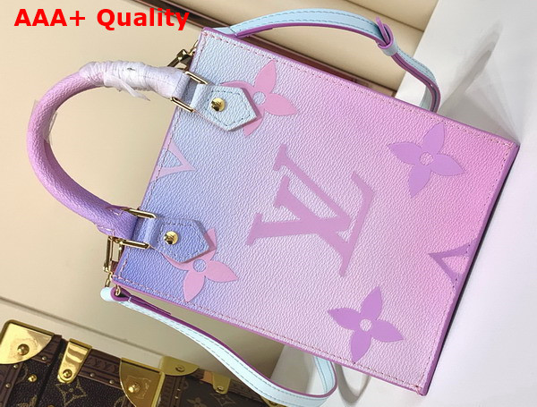 Louis Vuitton Petit Sac Plat Sunrise Pastel Monogram Coated Canvas M81341 Replica