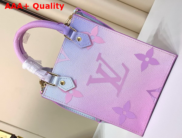 Louis Vuitton Petit Sac Plat Sunrise Pastel Monogram Coated Canvas M81341 Replica