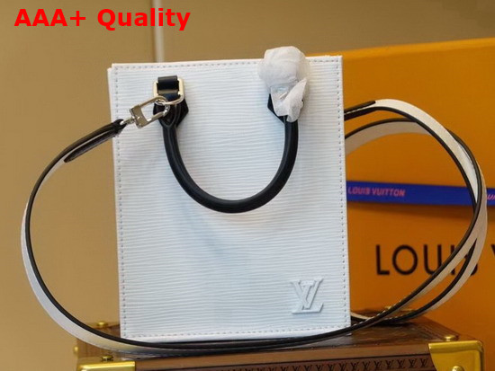 Louis Vuitton Petit Sac Plat White Epi Leather Replica