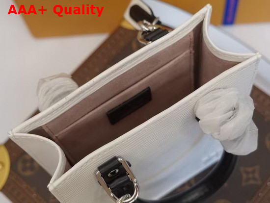 Louis Vuitton Petit Sac Plat White Epi Leather Replica