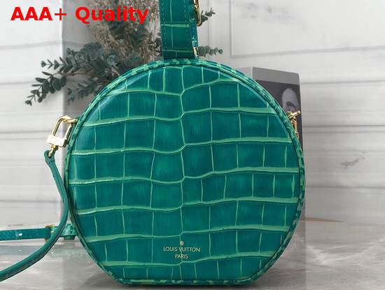 Louis Vuitton Petite Boite Chapeau Emeraude Crocodilien Brillant N93598 Replica