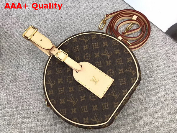 Louis Vuitton Petite Boite Chapeau Monogram Canvas with Natural Cowhide Trim M43514 Replica