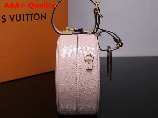 Louis Vuitton Petite Boite Chapeau Pink Crocodilian Leather Replica