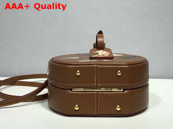 Louis Vuitton Petite Boite Chapeau Tan Cowhide Leather Body and Trim M52972 Replica