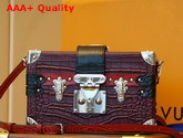 Louis Vuitton Petite Malle Crocodilien Brillant Rubis N94030 Replica