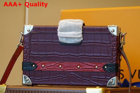 Louis Vuitton Petite Malle Crocodilien Brillant Rubis N94030 Replica