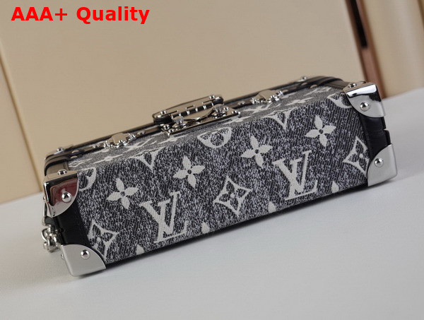 Louis Vuitton Petite Malle Gray Monogram Jacquard Denim M21462 Replica