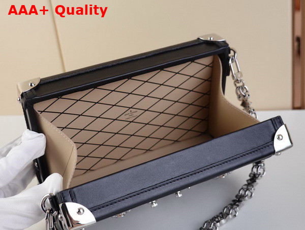Louis Vuitton Petite Malle Gray Monogram Jacquard Denim M21462 Replica