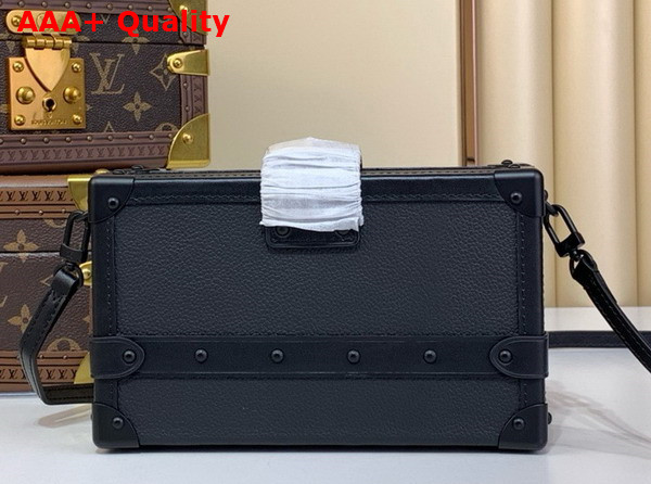 Louis Vuitton Petite Malle Handbag in All Black Cowhide Leather M24303 Replica