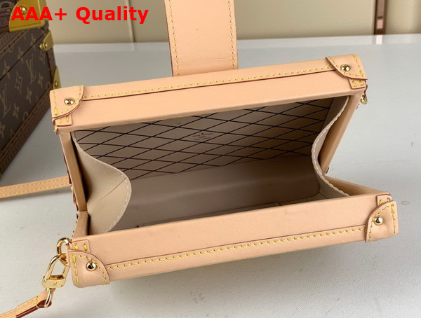 Louis Vuitton Petite Malle Handbag in Beige Monoglam Coated Canvas M22882 Replica