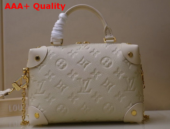 Louis Vuitton Petite Malle Souple Creme Monogram Empreinte Leather M45394 Replica
