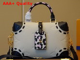 Louis Vuitton Petite Malle Souple in Cream Monogram Empreinte Leather M58518 Replica