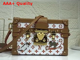 Louis Vuitton Petite Malle White and Orange Transformed Monogram Canvas Replica