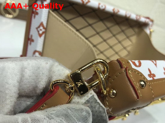 Louis Vuitton Petite Malle White and Orange Transformed Monogram Canvas Replica