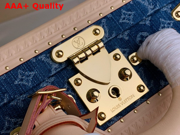Louis Vuitton Petite Valise Denim Bleu Monogram Denim Canvas with Natural Cowhide Leather M24161 Replica