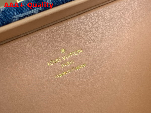 Louis Vuitton Petite Valise Denim Bleu Monogram Denim Canvas with Natural Cowhide Leather M24161 Replica