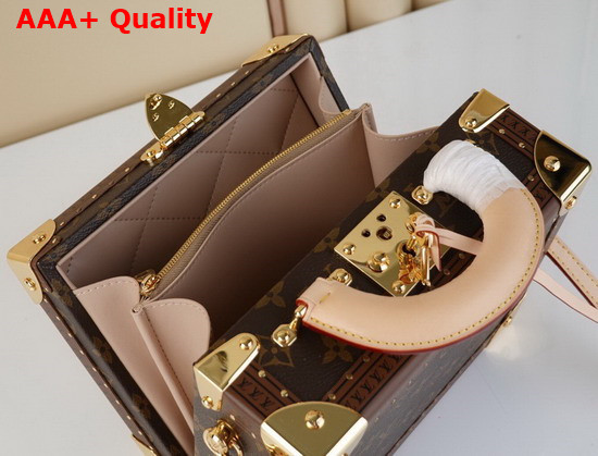 Louis Vuitton Petite Valise Monogram Coated Canvas with Natural Cowhide Leather Trim M20468 Replica