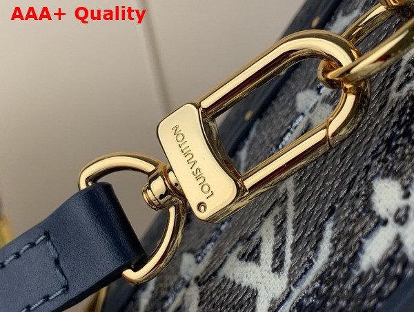 Louis Vuitton Petite Valise Navy Blue Shiny Monogram Pattern M10201 Replica