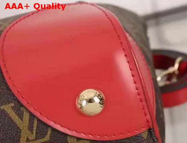 Louis Vuitton Phenix MM Monogram Canvas with Red Leather Replica
