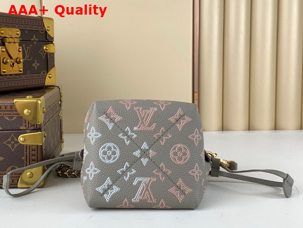 Louis Vuitton Pico Bella Bucket Bag in Gray Mahina Perforated Calf Leather M82731 Replica