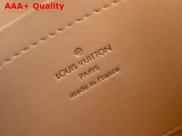 Louis Vuitton Pico Go 14 Bag in Beige Quilted Lambskin in the Distinctive Malletage Pattern Replica