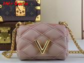 Louis Vuitton Pico Go 14 Handbag in Beige and Pink Quilted Lambskin M82752 Replica