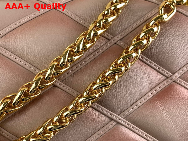 Louis Vuitton Pico Go 14 Handbag in Beige and Pink Quilted Lambskin M82752 Replica