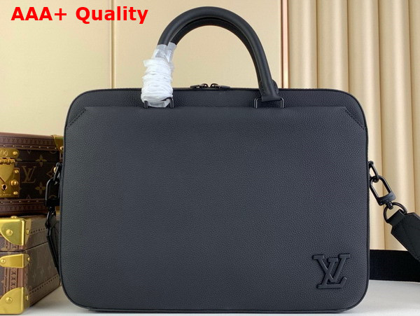 Louis Vuitton Pilot Briefcase in Black Cowhide Leather M23778 Replica